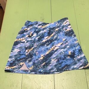 Blue Patterned Women's Skirt